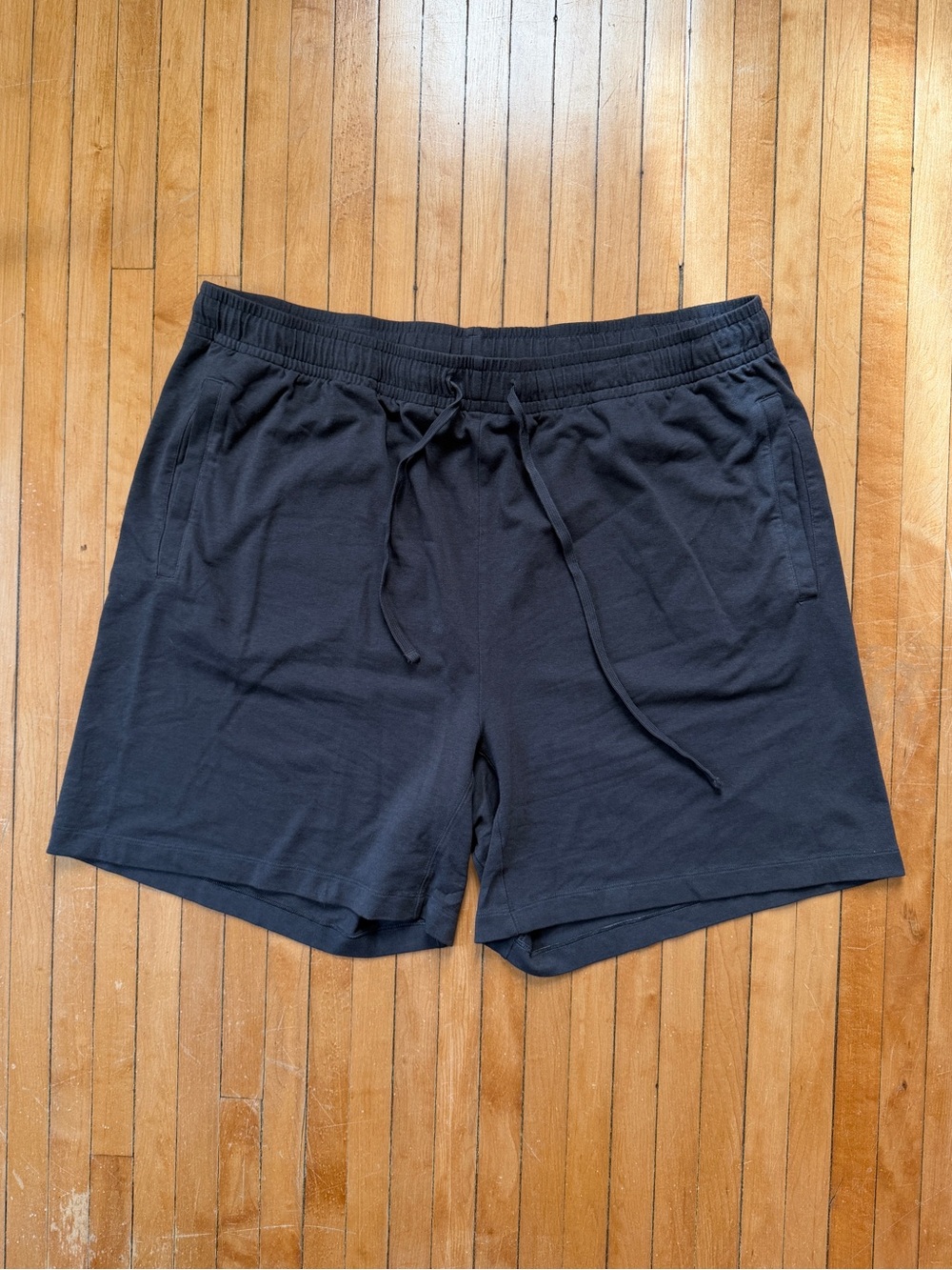 SKIMS Stretch Cotton Blend Jersey Men’s Lounge Shorts Dark Gray Sz. XL